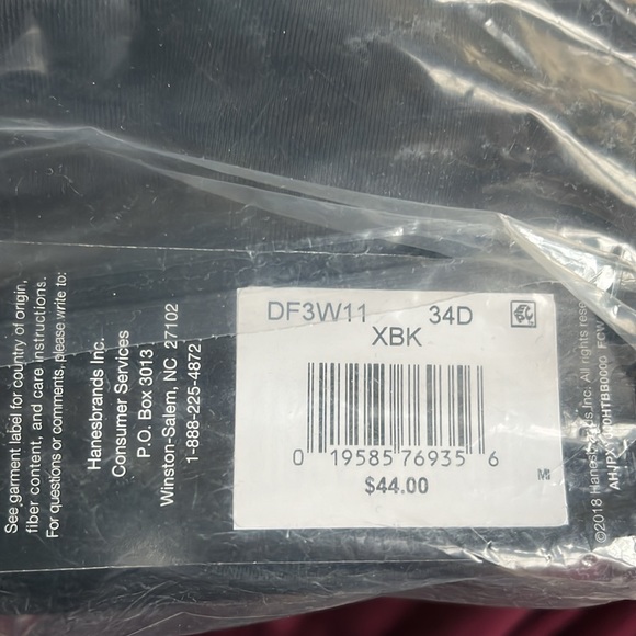 NWT Bali Bra DF3W11/3811 Black (34D), Sandshell (34C or 34D), or Nude (34C) - Picture 5 of 7